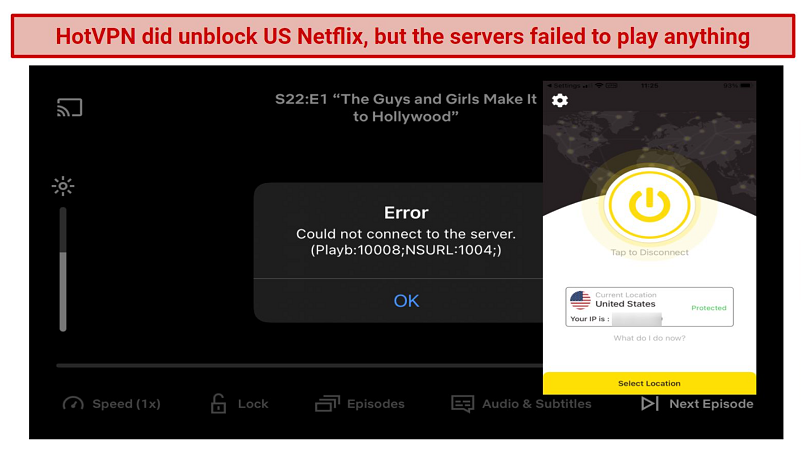 Blocked by: Netflix, Hulu, HBO Max, and Disney+